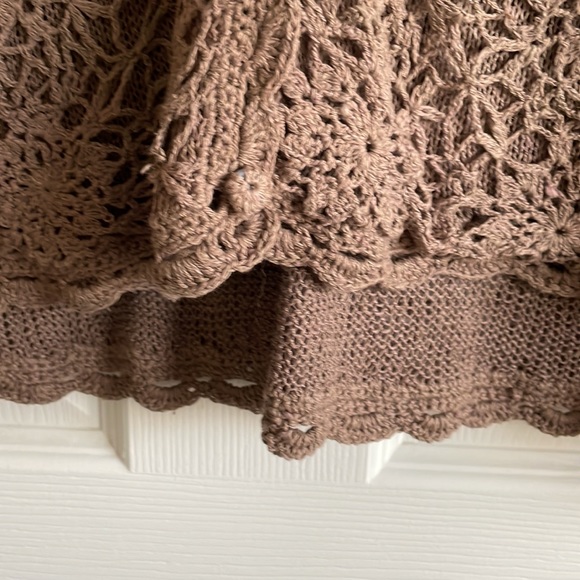 Beautiful Crocheted Look Women’s Sweater/Cardigan - Picture 8 of 15